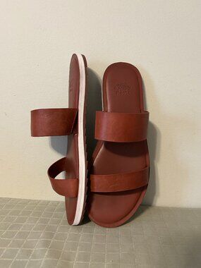 Roots Slide On Leather Sandals - Size 39 Eu 39